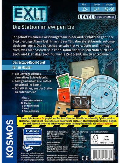 Επιτραπέζιο Παιχνίδι Exit The Polar Station για 1-6 Παίκτες 12+ Ετών 692865 (GER) Kosmos - Image 4