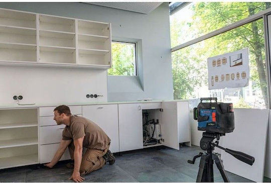 Bosch GLL 12V-100-33 CG Γραμμικό Αλφάδι Laser Πράσινης Δέσμης με Εύρος Εργασίας 100m - Image 5