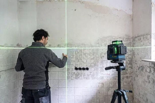 Bosch GLL 12V-100-33 CG Γραμμικό Αλφάδι Laser Πράσινης Δέσμης με Εύρος Εργασίας 100m - Image 5