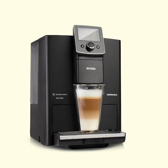 Nivona Αυτόματη Μηχανή Espresso Εντοιχιζόμενη 1465W Πίεσης 15bar με Μύλο Άλεσης Μαύρη