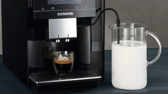 Siemens Eq700 Αυτόματη Μηχανή Espresso Εντοιχιζόμενη 1500W Πίεσης 19bar για Cappuccino με Μύλο Άλεσης Μαύρη - Image 5