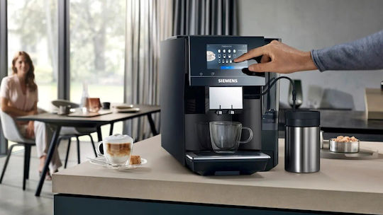Siemens Eq700 Αυτόματη Μηχανή Espresso Εντοιχιζόμενη 1500W Πίεσης 19bar για Cappuccino με Μύλο Άλεσης Μαύρη - Image 8