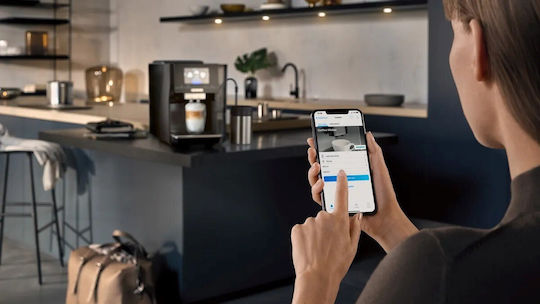 Siemens Eq700 Αυτόματη Μηχανή Espresso Εντοιχιζόμενη 1500W Πίεσης 19bar για Cappuccino με Μύλο Άλεσης Μαύρη - Image 16