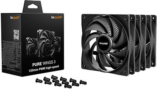 Be Quiet Pure Wings 3 HS Case Fan 120mm με Σύνδεση 4-Pin PWM - Image 2
