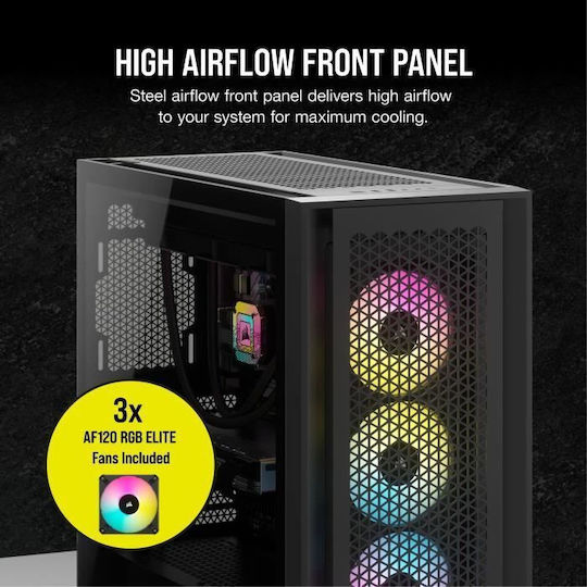 Corsair Frame 5000D RS ARGB Gaming Midi Tower Κουτί Υπολογιστή με Πλαϊνό Παράθυρο Μαύρο - Image 7