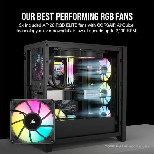 Corsair Frame 5000D RS ARGB Gaming Midi Tower Κουτί Υπολογιστή με Πλαϊνό Παράθυρο Μαύρο - Image 6
