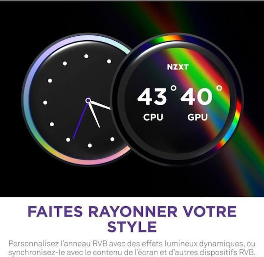 NZXT Kraken Elite 240 (v2) Υδρόψυξη Επεξεργαστή Διπλού Ανεμιστήρα 120mm για Socket AM4/AM5/1700/1200/115x με RGB Φωτισμό Λευκή - Image 8