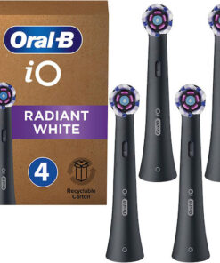 Oral-b Io Radiant Black Electric Toothbrush Replacement Heads 4 Pieces