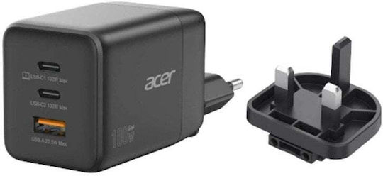 Acer Φορτιστής Laptop 100W με Αποσπώμενο Καλώδιο Τροφοδοσίας HP.DSCAB.019