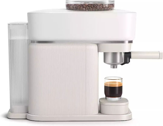 Philips Baristina Αυτόματη Μηχανή Espresso 1500W Πίεσης 16bar με Μύλο Άλεσης Λευκή - Image 2