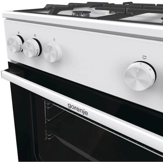 Gorenje GG6A10WFFM Κουζίνα 72lt με Εστίες Υγραερίου Π60εκ. Λευκή - Image 3