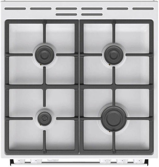 Gorenje GG6A10WFFM Κουζίνα 72lt με Εστίες Υγραερίου Π60εκ. Λευκή - Image 6