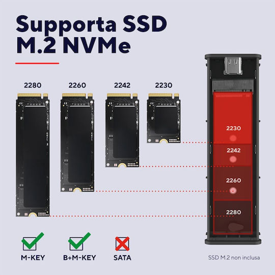 Trust Θήκη για Σκληρό Δίσκο M.2 SATA III με σύνδεση USB 3.2 Type-C 25806 - Image 9