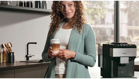 Siemens Eq.500 Αυτόματη Μηχανή Espresso 1500W Πίεσης 15bar για Cappuccino με Μύλο και Wi-Fi Μαύρη - Image 9