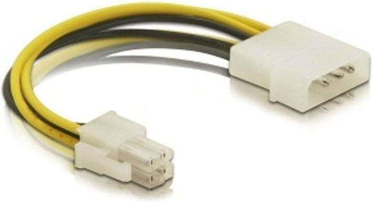 DeLock 4-Pin Molex - 4-Pin Molex Cable 0.15m Πολύχρωμο 82391