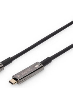 Digitus USB 2.0 Cable USB-C male - USB-C male Μαύρο 10m (AK-330160-100-S)