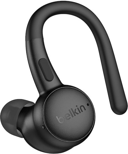 Belkin SoundForm ActiveFit In-ear Bluetooth Handsfree Ακουστικά με Αντοχή στον Ιδρώτα και Θήκη Φόρτισης Μαύρα - Image 2