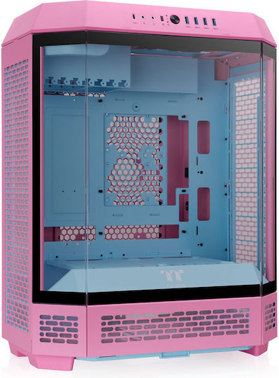 Thermaltake The Tower 600 Gaming Midi Tower Κουτί Υπολογιστή με Πλαϊνό Παράθυρο Bubble Pink - Image 2