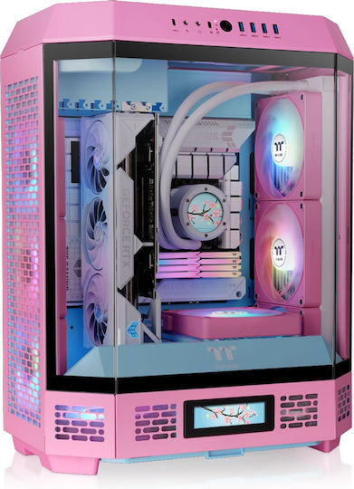 Thermaltake The Tower 600 Gaming Midi Tower Κουτί Υπολογιστή με Πλαϊνό Παράθυρο Bubble Pink - Image 14