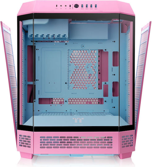 Thermaltake The Tower 600 Gaming Midi Tower Κουτί Υπολογιστή με Πλαϊνό Παράθυρο Bubble Pink - Image 5