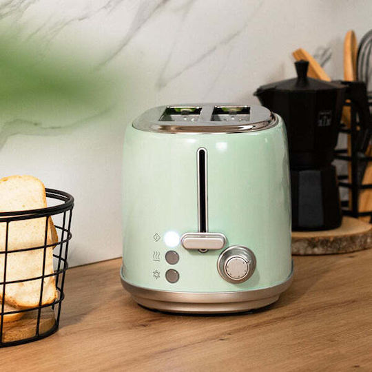 Cecotec Toast&Taste 1000 Retro Double 03230 Φρυγανιέρα 2 Θέσεων 980W Τιρκουάζ - Image 4