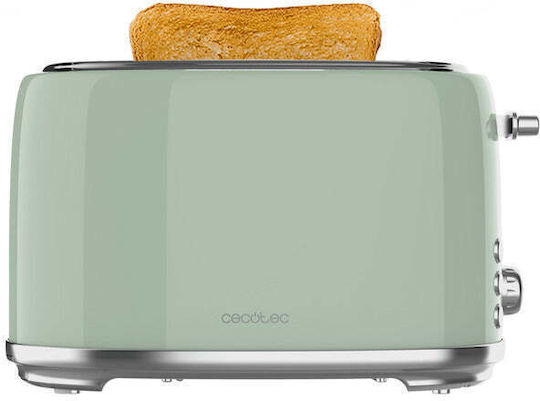 Cecotec Toast&Taste 1000 Retro Double 03230 Φρυγανιέρα 2 Θέσεων 980W Τιρκουάζ - Image 3