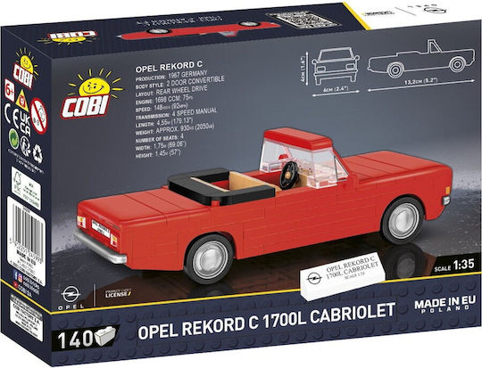 Cobi Opel Rekord C 1700 L Cabriolet Construction Toy - Image 4