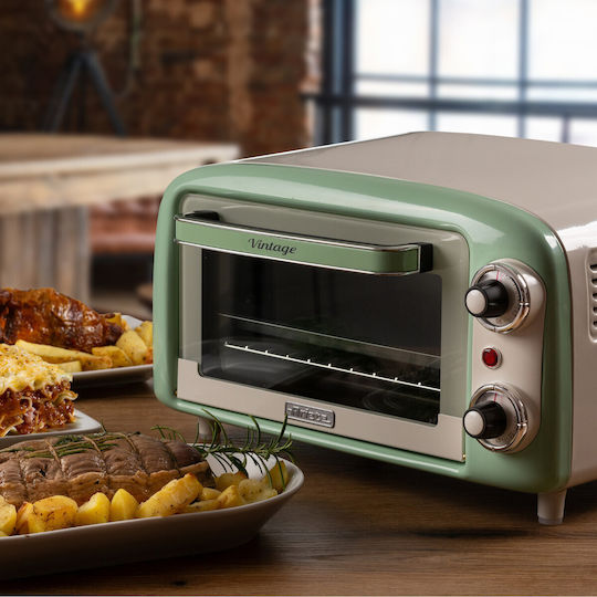 Ariete Vintage Mini 00C391904AR0 Ηλεκτρικό Φουρνάκι 10lt Χωρίς Εστίες Πράσινο - Image 3