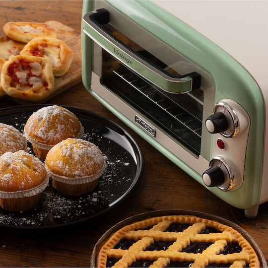 Ariete Vintage Mini 00C391904AR0 Ηλεκτρικό Φουρνάκι 10lt Χωρίς Εστίες Πράσινο - Image 4