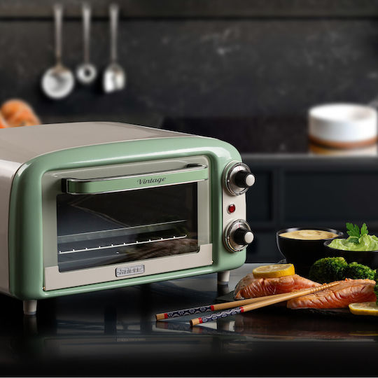 Ariete Vintage Mini 00C391904AR0 Ηλεκτρικό Φουρνάκι 10lt Χωρίς Εστίες Πράσινο - Image 5