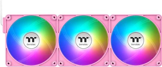 Thermaltake CT120 EX Case Fan με ARGB Φωτισμό 3τμχ Ροζ