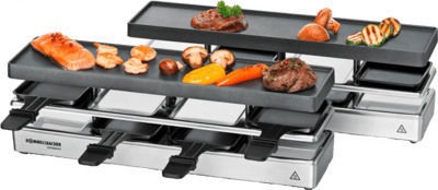 Rommelsbacher RC 1600 Επιτραπέζια Ηλεκτρική Ψησταριά Raclette Λείας Πλάκας 795W 41x10εκ. - Image 5