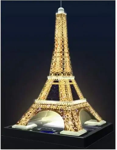 Παιδικό Puzzle 3D Iconics Πύργος του Άιφελ Night Edition 216pcs Ravensburger - Image 9