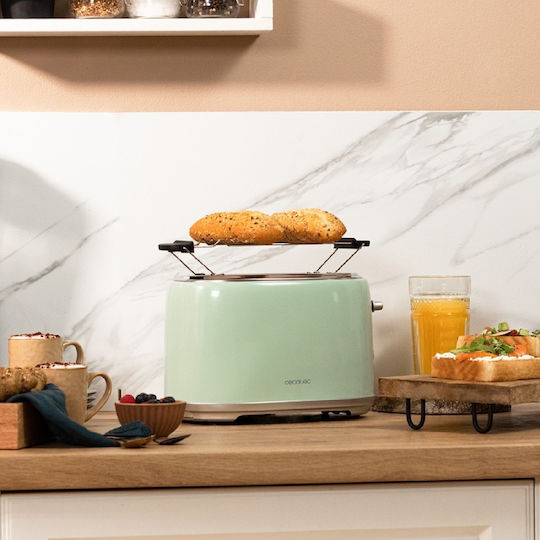 Cecotec Toast&Taste 1000 Retro Double 03230 Φρυγανιέρα 2 Θέσεων 980W Τιρκουάζ - Image 5
