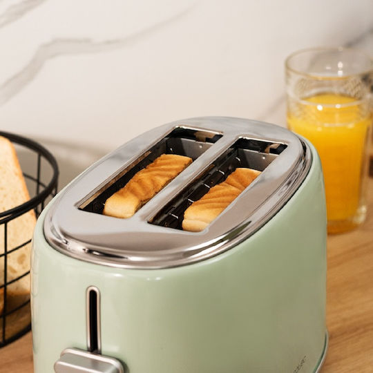 Cecotec Toast&Taste 1000 Retro Double 03230 Φρυγανιέρα 2 Θέσεων 980W Τιρκουάζ - Image 6