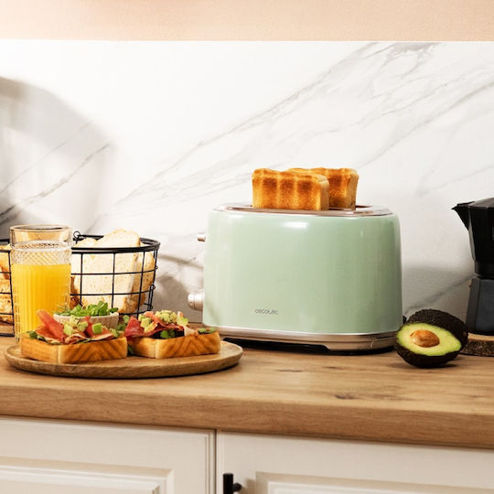 Cecotec Toast&Taste 1000 Retro Double 03230 Φρυγανιέρα 2 Θέσεων 980W Τιρκουάζ - Image 8