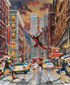 Alternative view of Thomas Kinkade Deadpool Marvel G3 Puzzle 2D 1000pcs