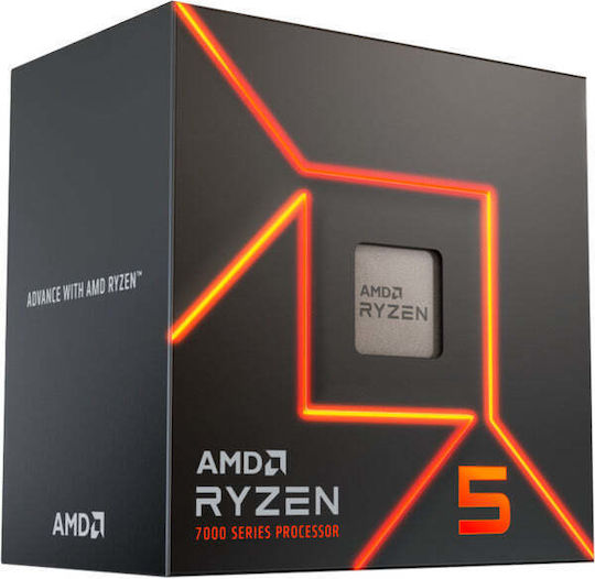 AMD Ryzen 5 7400 4.3GHz Επεξεργαστής 6 Πυρήνων για Socket AM5 σε Κουτί με Ψύκτρα - Image 2