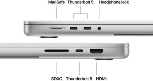 Apple MacBook Pro 16" (2024) 16.2" Retina Display 120Hz (M4-14-core/48GB/1TB SSD/20-Core GPU) Silver (International English Keyboard) - Image 6