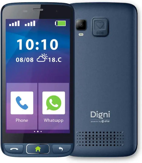 eStar Digni Smart Dual SIM (16GB) Μπλε