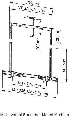Multibrackets M Universal Soundbar Mount Camera Holder Medium - Image 8