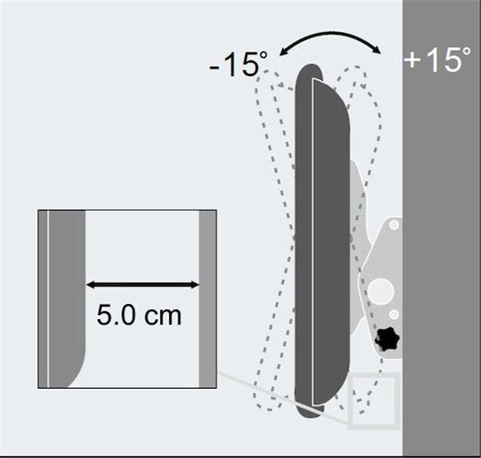 Techly ICA-PLB 131M Επιτοίχια έως 55" και 60kg Black - Image 4