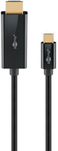 Goobay HDMI 2.0 Cable HDMI male - HDMI male 1m Μαύρο 75696 - Image 2