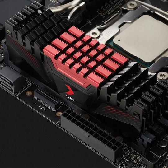 PNY XLR8 16GB DDR4 RAM με Ταχύτητα 3200 για Desktop MD16GD4320016AXR-SI - Image 2