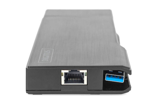 Digitus USB-A Docking Station με HDMI 4K Ethernet Γκρι (DA-70894) - Image 5