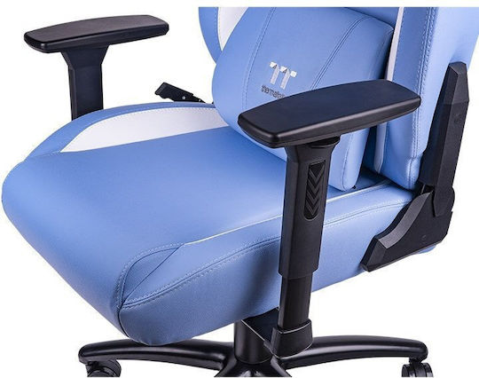 Thermaltake V Comfort Καρέκλα Gaming Δερματίνης με Ρυθμιζόμενα Μπράτσα Μπλε / Λευκό - Image 5