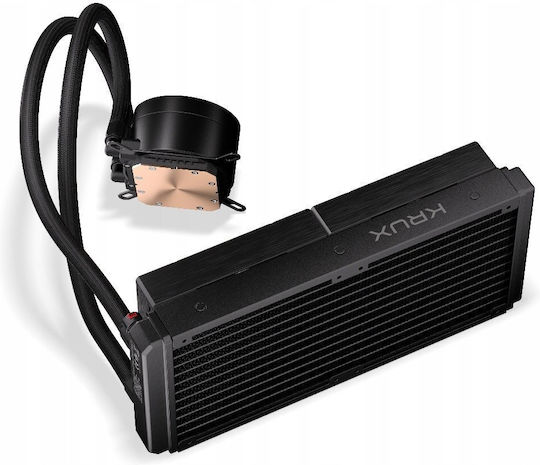 Krux HydroX 240 ARGB Υδρόψυξη Επεξεργαστή Διπλού Ανεμιστήρα 120mm για Socket AM4/AM5/1700/1200/115x - Image 4