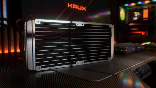 Krux HydroX 240 ARGB Υδρόψυξη Επεξεργαστή Διπλού Ανεμιστήρα 120mm για Socket AM4/AM5/1700/1200/115x - Image 8