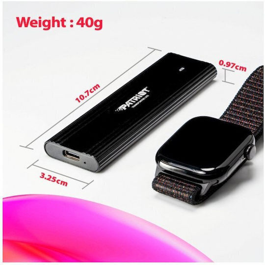 Patriot Transporter Lite USB-C Εξωτερικός SSD 4.1TB 2.5" Μαύρο - Image 2