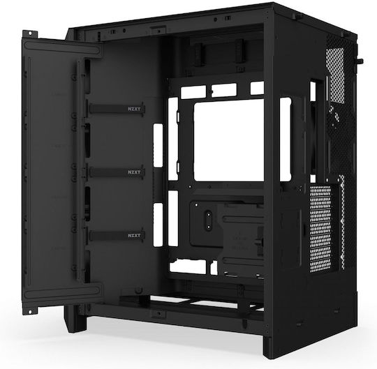 NZXT H9 Flow Midi Tower Κουτί Υπολογιστή με Πλαϊνό Παράθυρο Μαύρο - Image 6